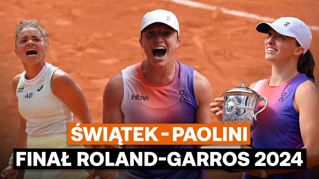 IGA ŚWIĄTEK WYGRAŁA ROLAND-GARROS! 🏆 Finał Roland-Garros 2024