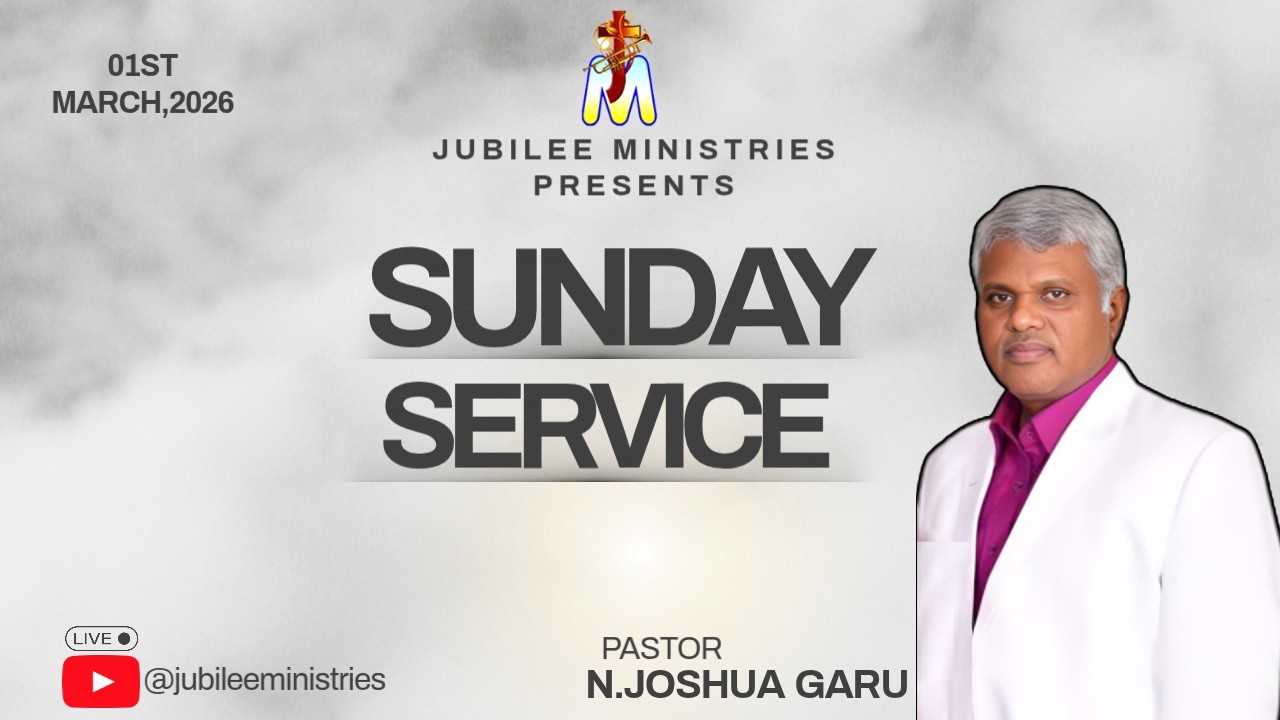 || SUNDAY SERVICE AT TURANGI (01.03.2026) || JUBILEE MINISTRIES || MSG BY PAS. N . JOSHUA GARU ||