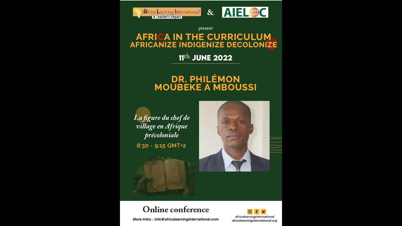 La figure du chef de village en Afrique noire précoloniale, Dr Moubeke Philemon