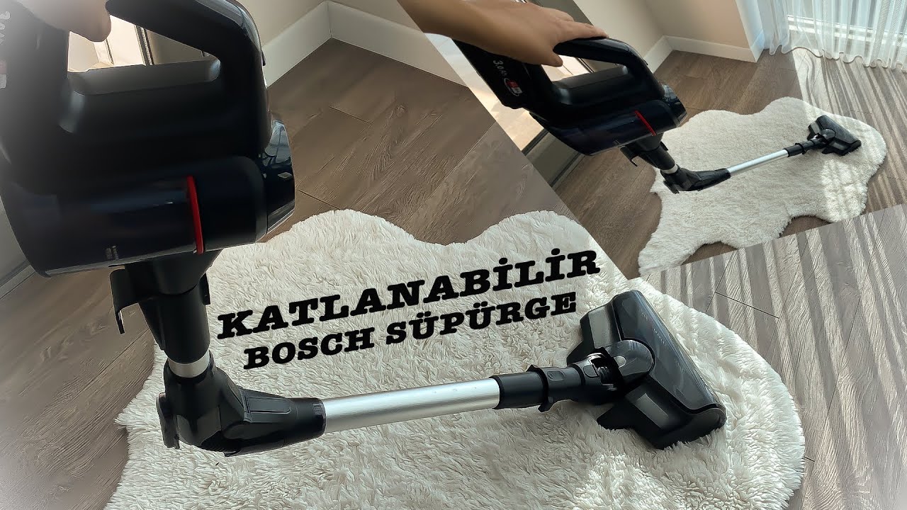 Bosch Süpürge Katlanabilir  Unlimited 7 Çift Bataryalı