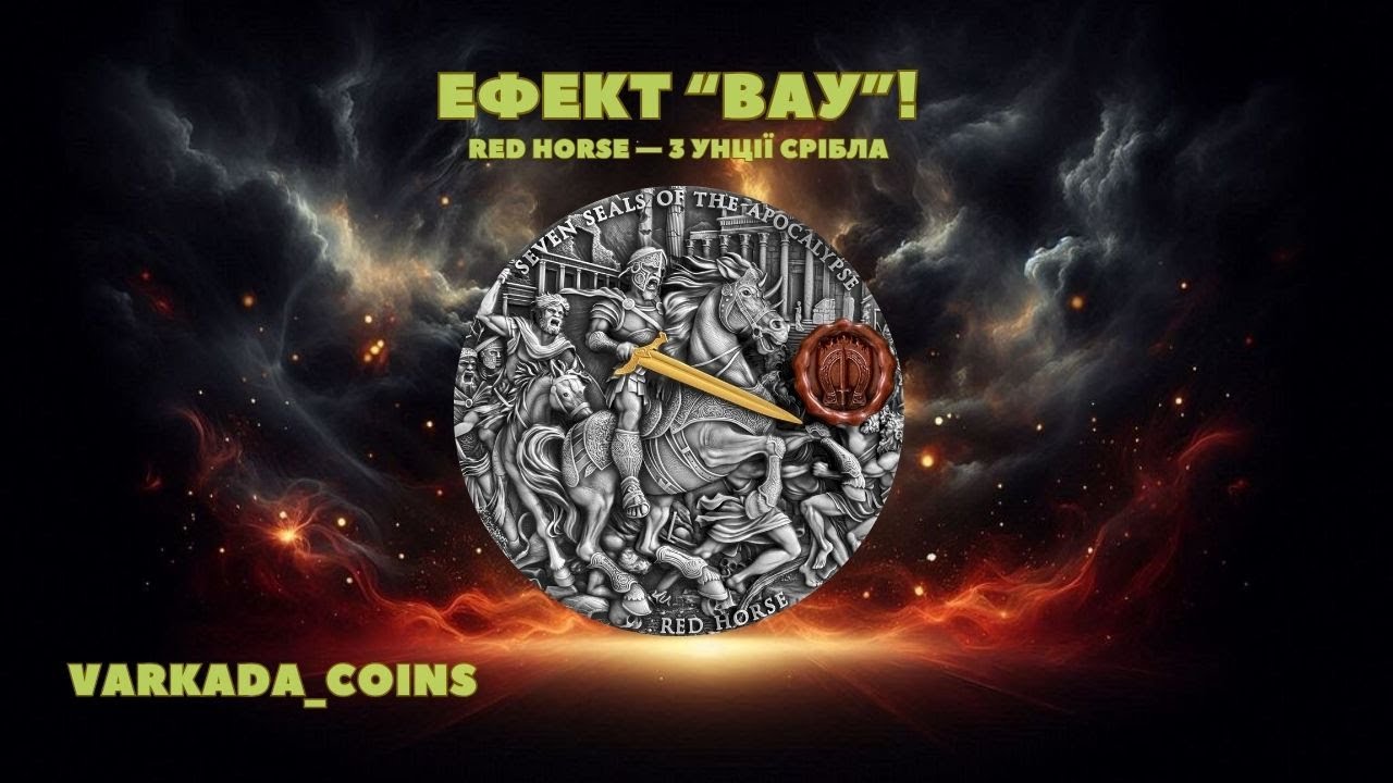 Red Horse — монета, що справляє ефект “Вау”! Серія “Сім печаток Апокаліпсису”