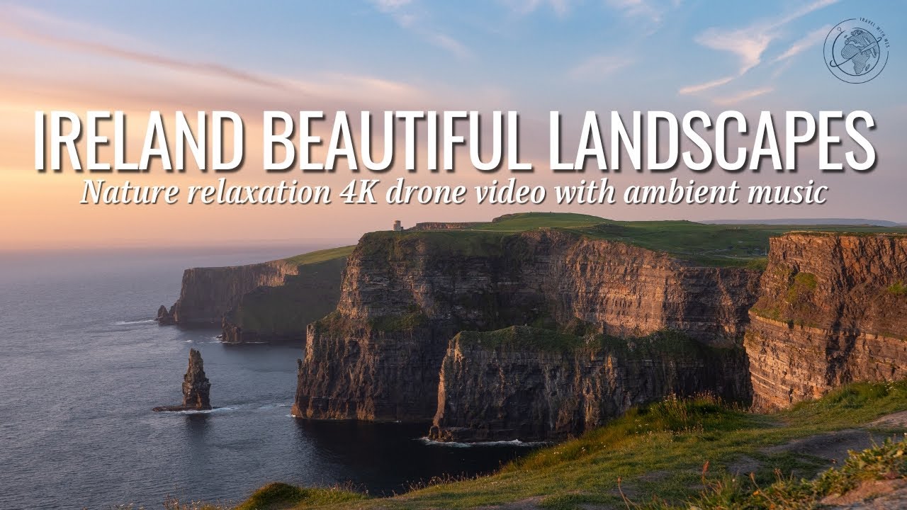 Ireland's Most BEAUTIFUL Landscapes Shot in 4k | Scenic Relaxation Drone Video