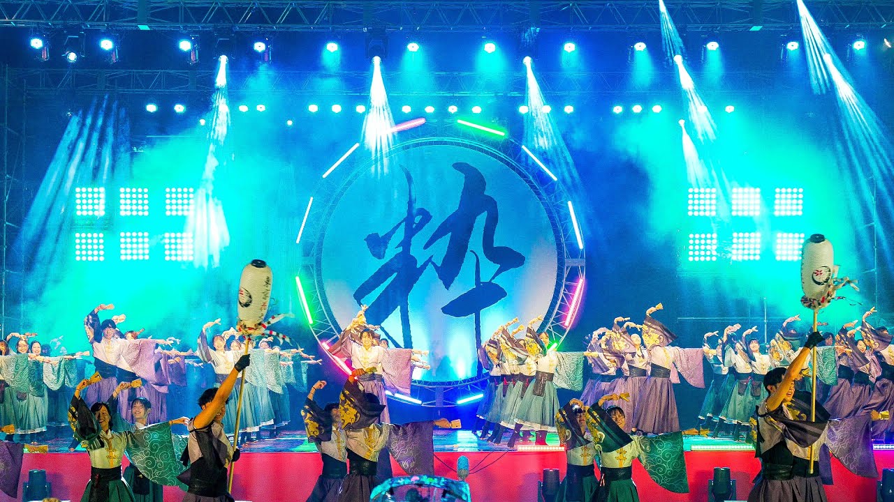 [4K] 早稲田大学よさこいチーム東京花火 夜の部　富山のよさこい祭り 2024 日曜日