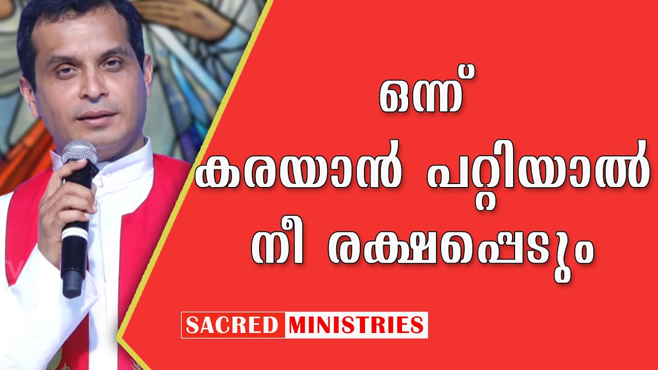 ഒന്ന് കരയാൻ പറ്റിയാൽ നീ രക്ഷപ്പെടും  | Short Talks | Fr Dominic Valanmanal | Sacred Ministries