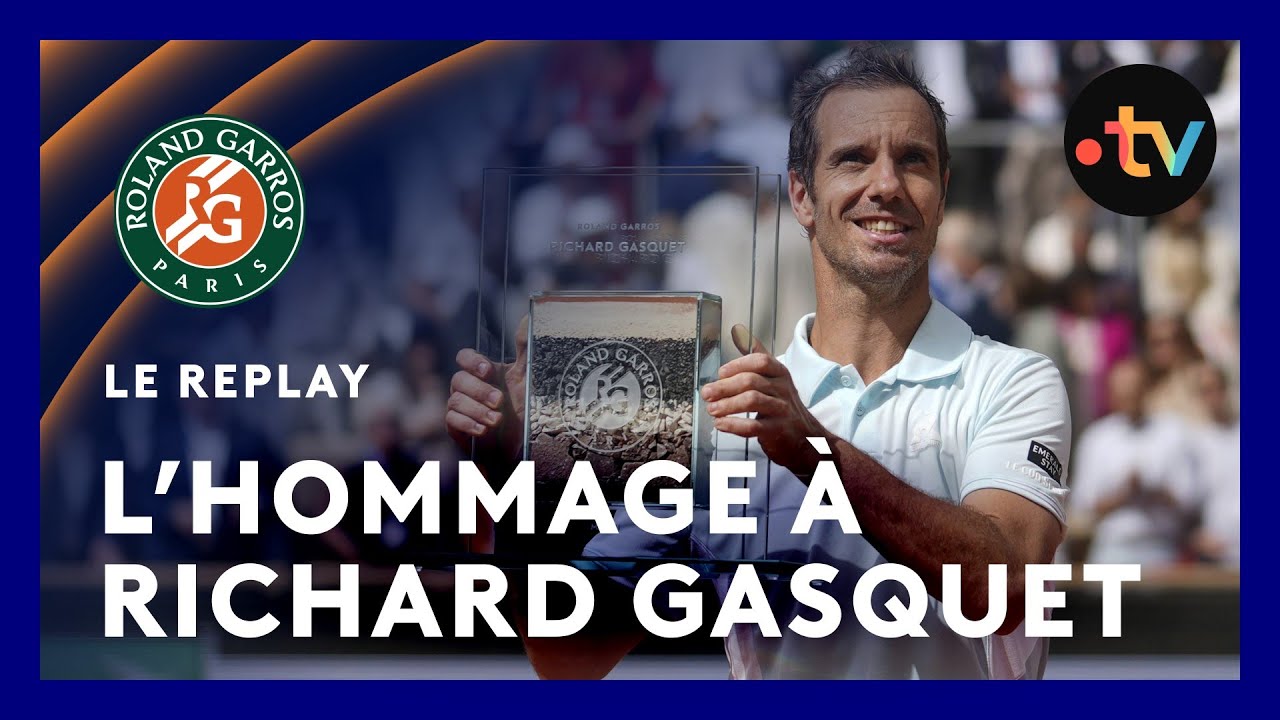 Roland-Garros 2025 : la cérémonie en l'honneur de Richard Gasquet