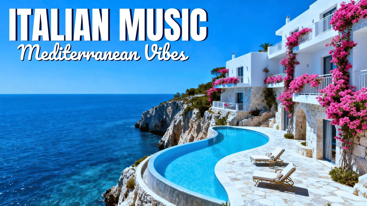 Amalfi Coast Serenity 🌊 Soft Italian Music & Mediterranean Coastal Atmosphere 4K