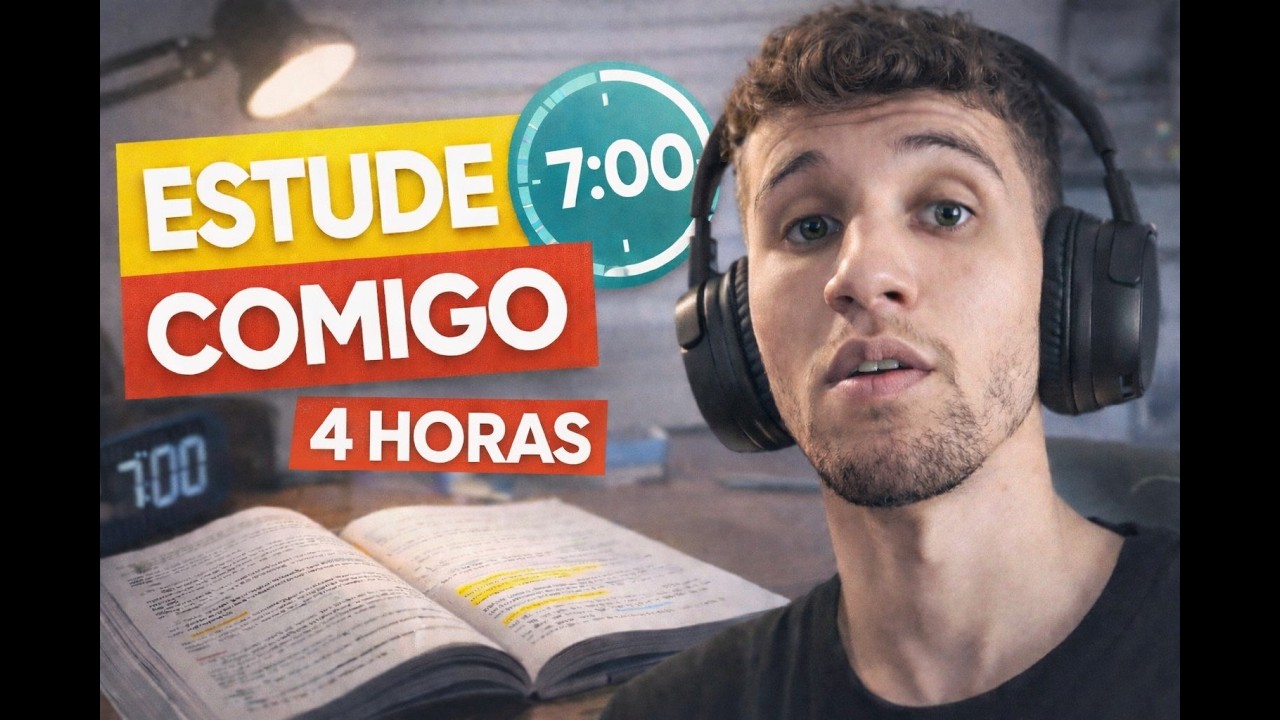 📚🔥 LIVE DIÁRIA DE ESTUDOS – ESTUDE COMIGO (4 Horas Líquidas)  Study with me  @ Leo Concurseiro 🔥 #18