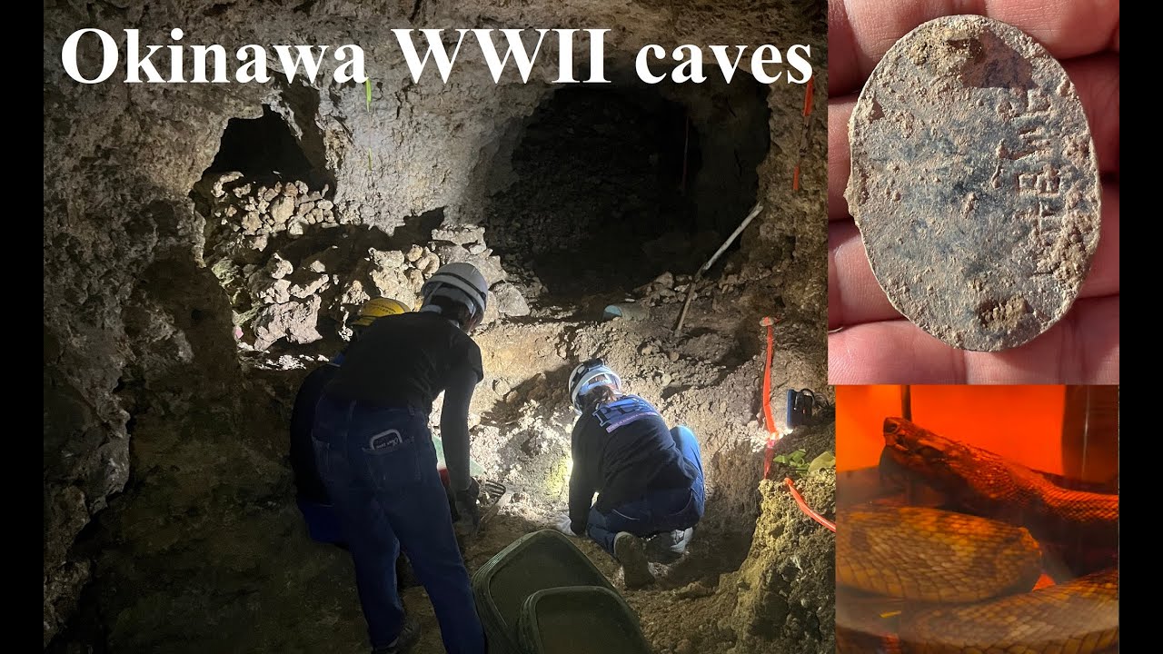Searching for war dead in the caves of Okinawa - WWII battlefield exploration