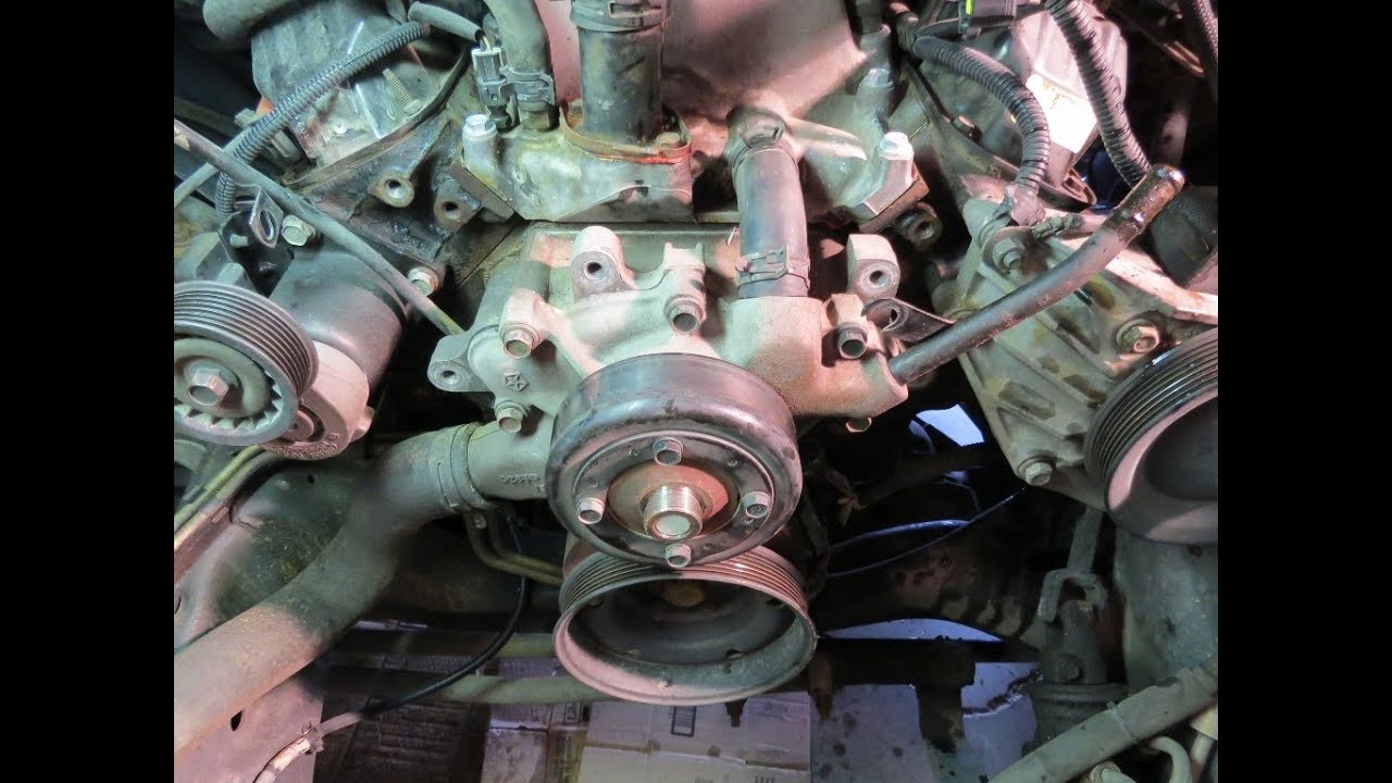 Timing Cover Gasket & Water Pump Replacement 5.9 1998 Dodge Ram 1500 - Part 1 Disassembly