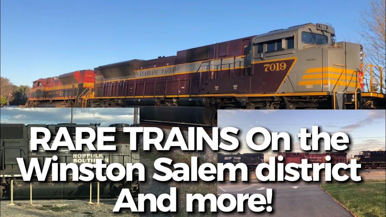 Rare Trains on the Winston Salem district And more! 3/14/26