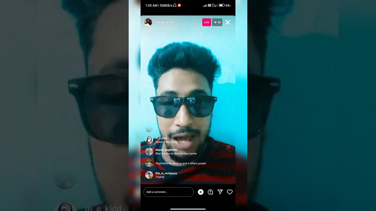 Rocky glock talked about his past controversy with mc insane | Instagram live |