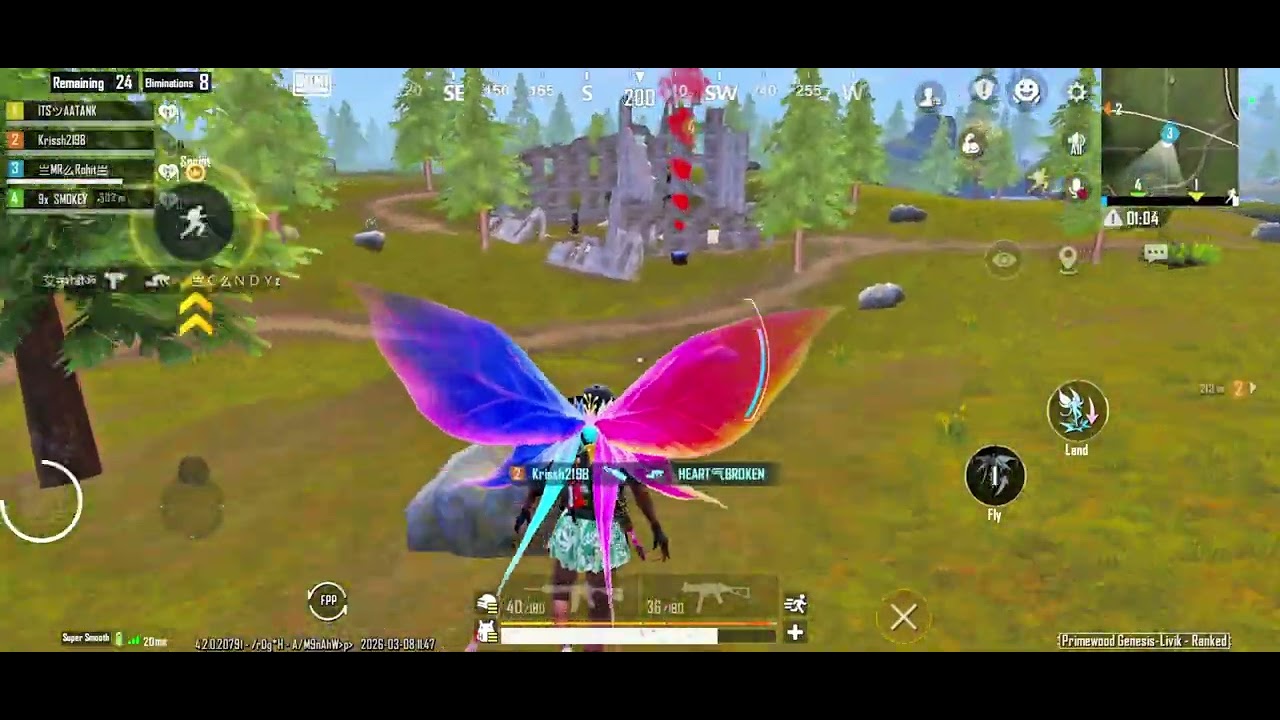 0 Hp Event Fight | 1V4 Gameplay 🔥 @rohit_gaming0529 