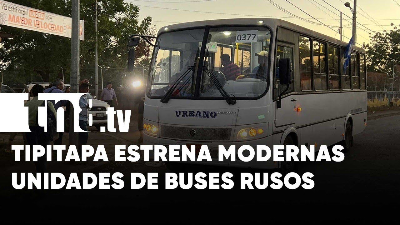 Población de Tipitapa estrena modernas unidades de buses rusos - Nicaragua