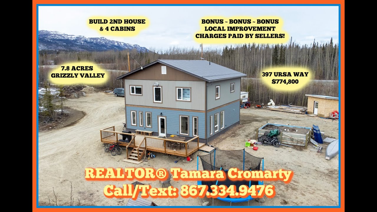 Yukon Acreage & Home FOR SALE w REALTOR® Tamara Cromarty ~ Call/Text: 1.867.334.9476 ~ 397 Ursa Way