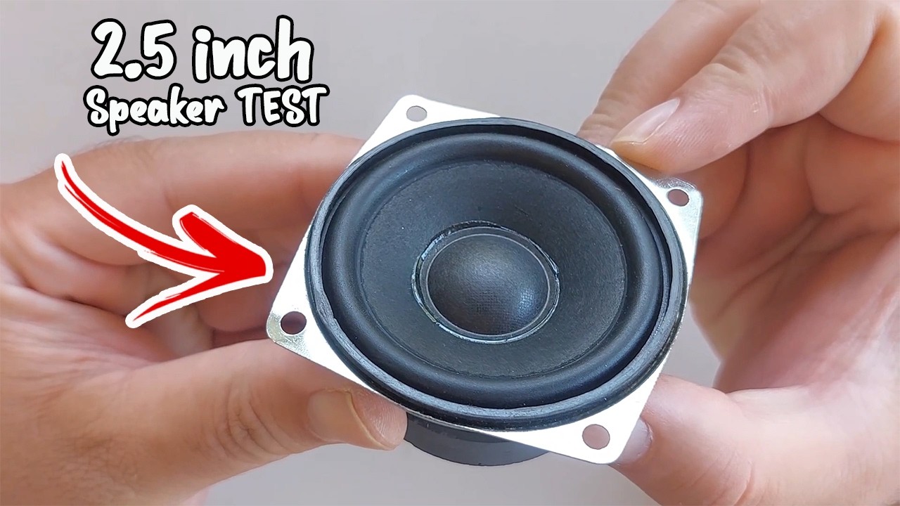2.5 inch 5W 4 ohm Full Range Speaker Sound Test ONLY