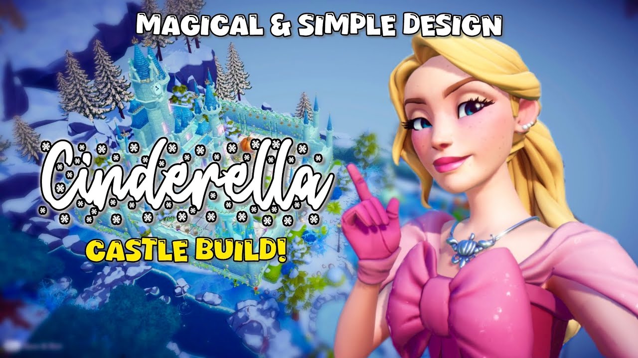 Cinderella’s Castle in Frosted Heights | Simple & Magical Speed Build!
