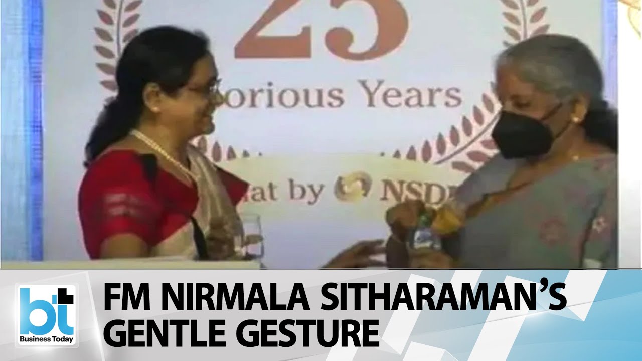 NSDL chief asks for water mid-speech. Watch to know, what happens next?