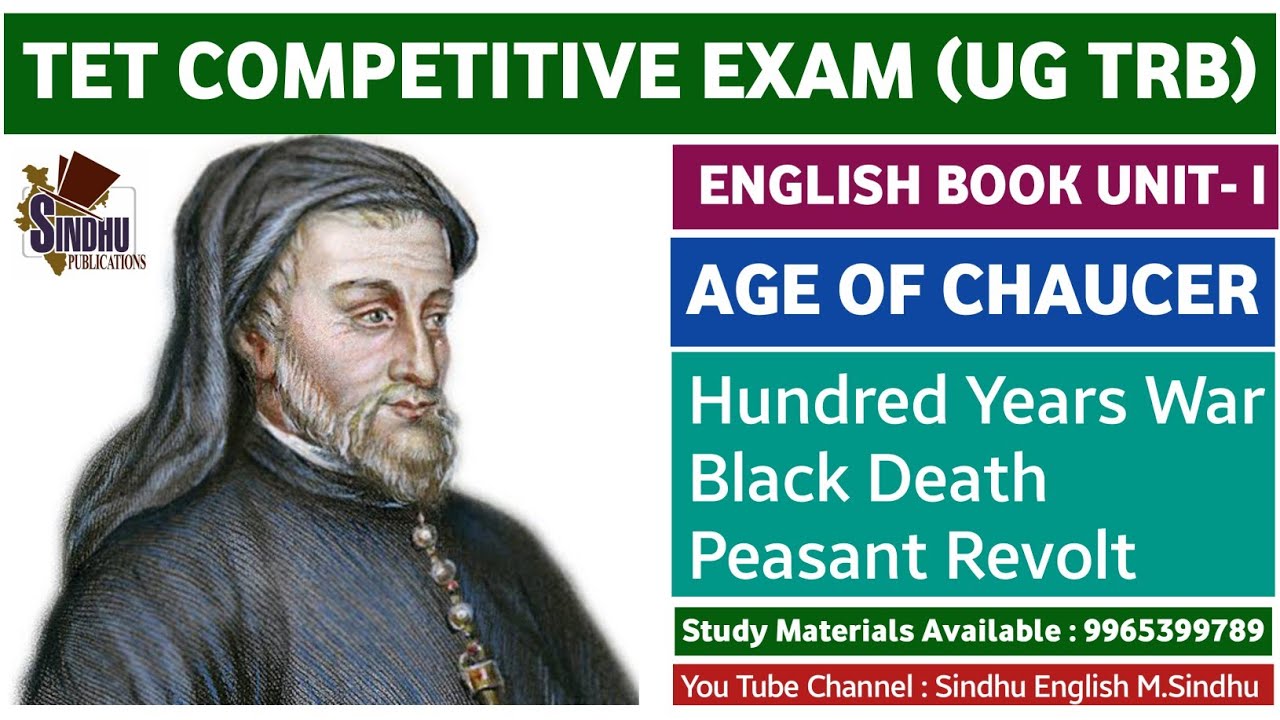 The Age of Chaucer / Hundred Years War / Black Death / Peasant Revolt /TET Competitive English Exam