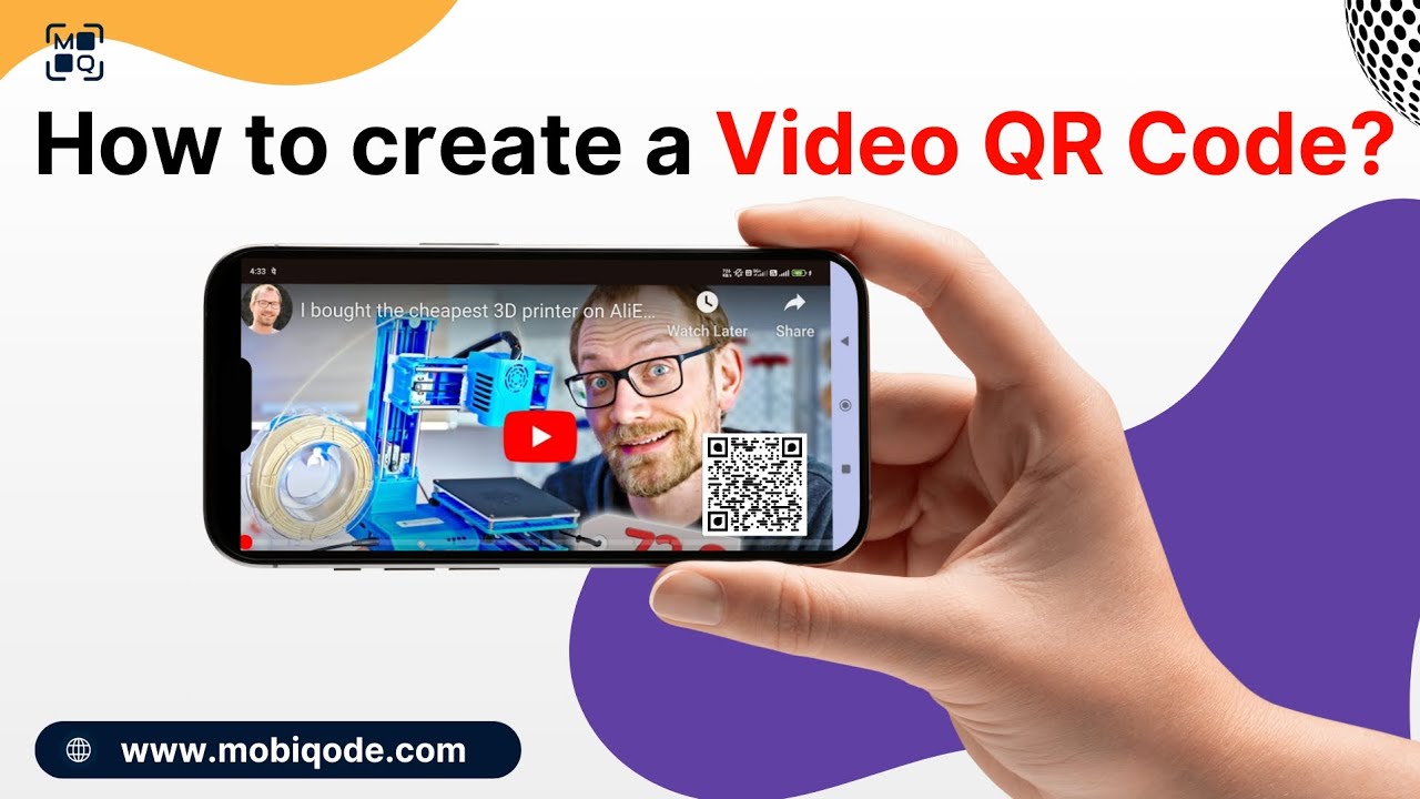 How to create a QR code for videos | Make a video QR code using mobiQode