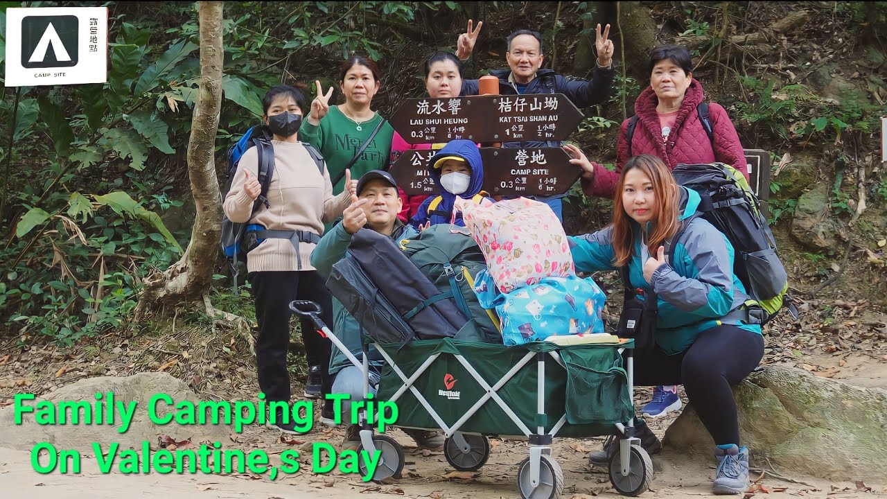 Family Camping Trip On Valentine,s Day,In Lau Shui Heung Campsite