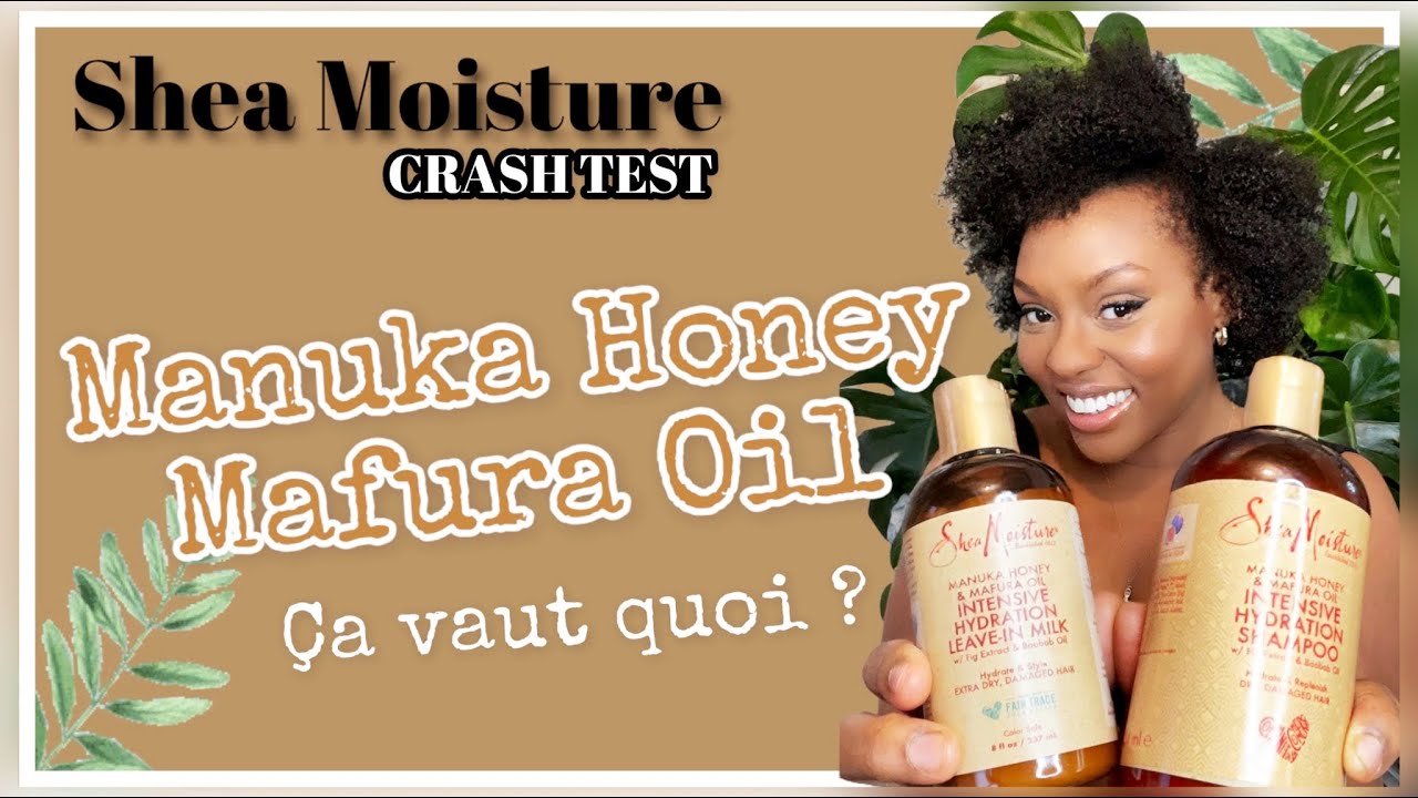 AFROVLOG #23 - CRASH TEST Manuka et Mafura SHEA MOISTURE - Un max d’hydratation sur Cheveux crépus ?