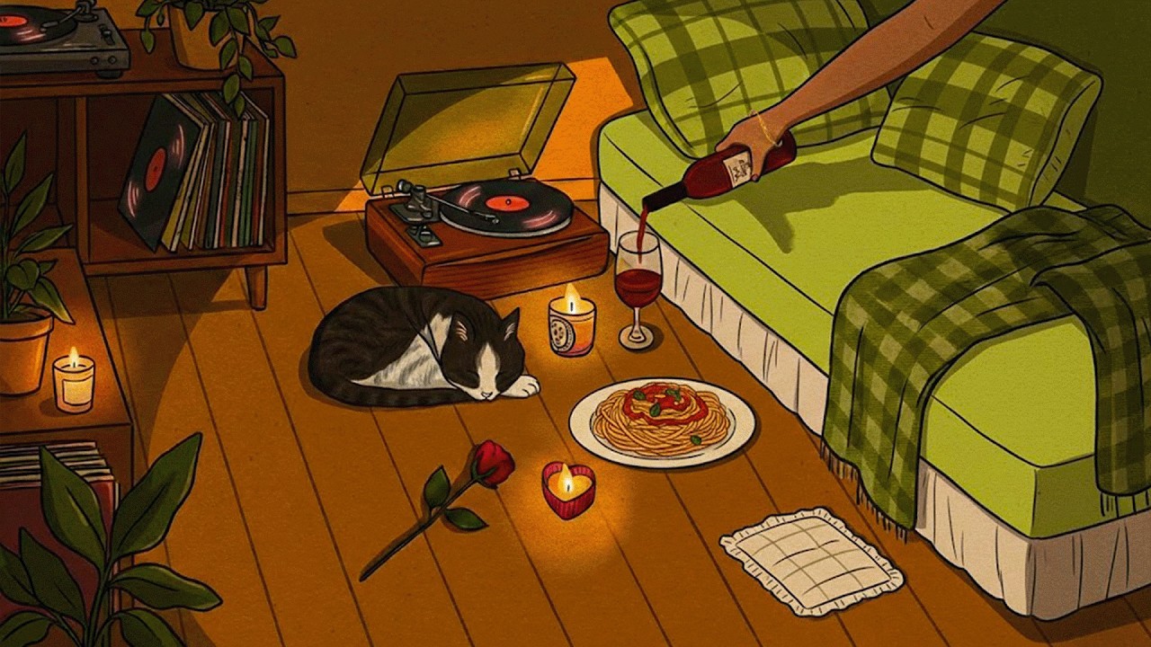 vintage jazz spinning on vinyl while the night slows down (retro jazz playlist for relaxation)