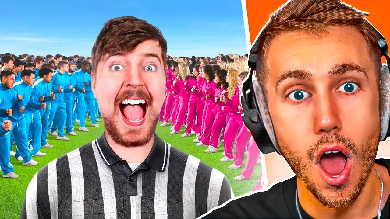 Reacting To 100 Girls Vs 100 Boys For $500,000