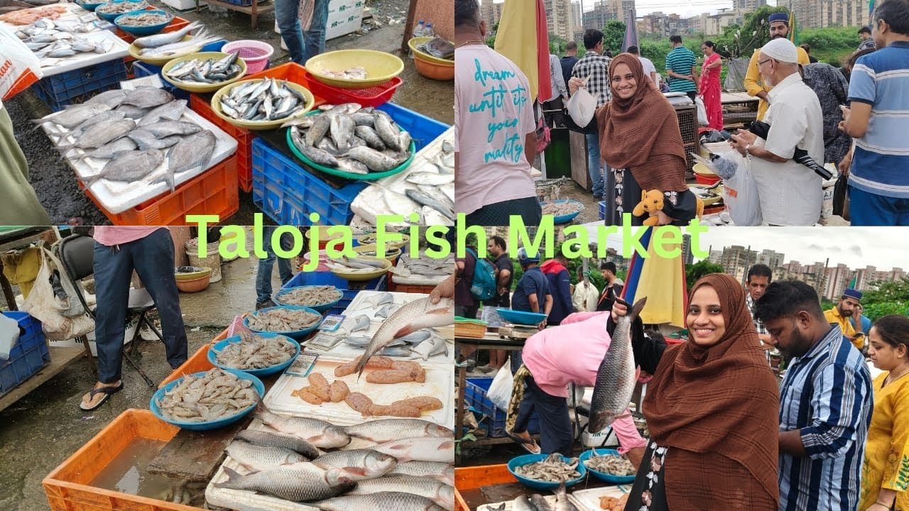 Taloja fish market 🐟🦈!!fish hue mahangi🤦🏻‍♀️🤷🏻‍♀️#taloja #trending #@HunzalVlogs