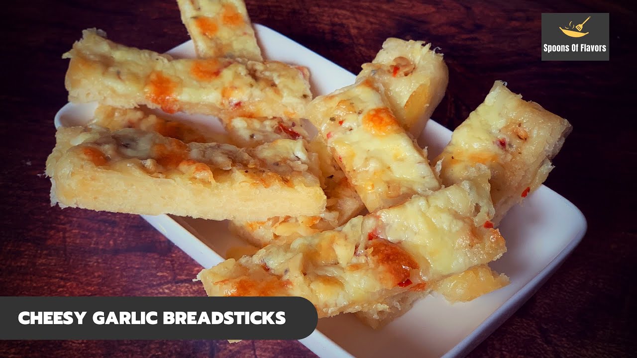Cheesy Garlic Breadsticks By Nazia Farhan | Garlic breadsticks Dominos