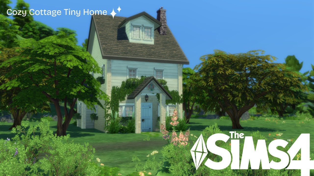 Cozy Cottagecore Tiny Home| The Sims 4 Speed Build