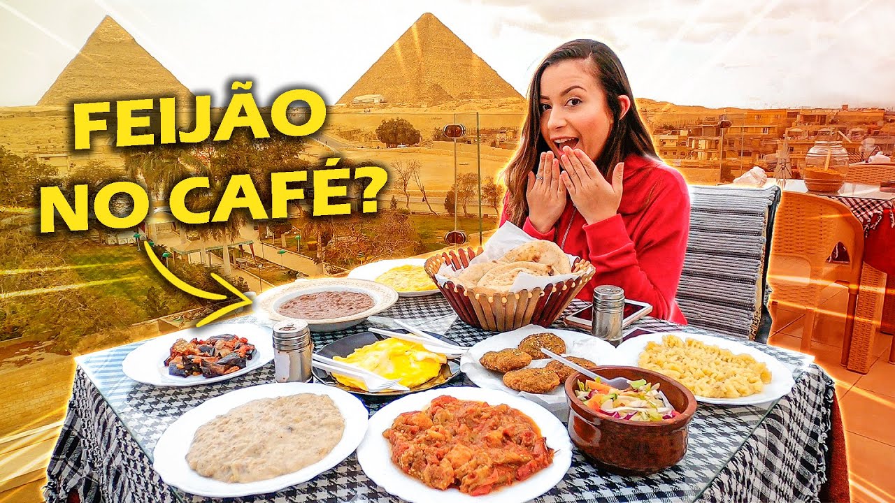 CAFÉ DA MANHÃ EGÍPCIO NAS PIRÂMIDES DE GIZÉ | Brasileira no Egito
