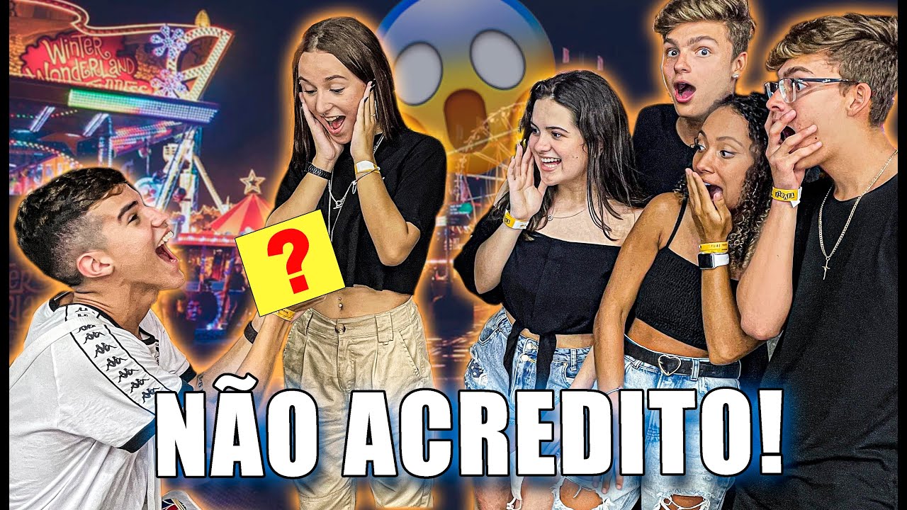 MEU NAMORADO ME FEZ UMA SURPRESA NO PARQUE NA FRENTE DE TODOS!