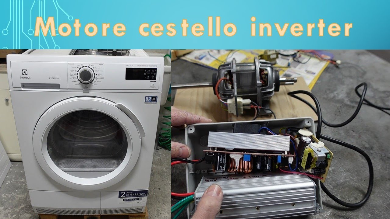 asciugatrice  electrolux, cestello non gira motore inverter guasto..!