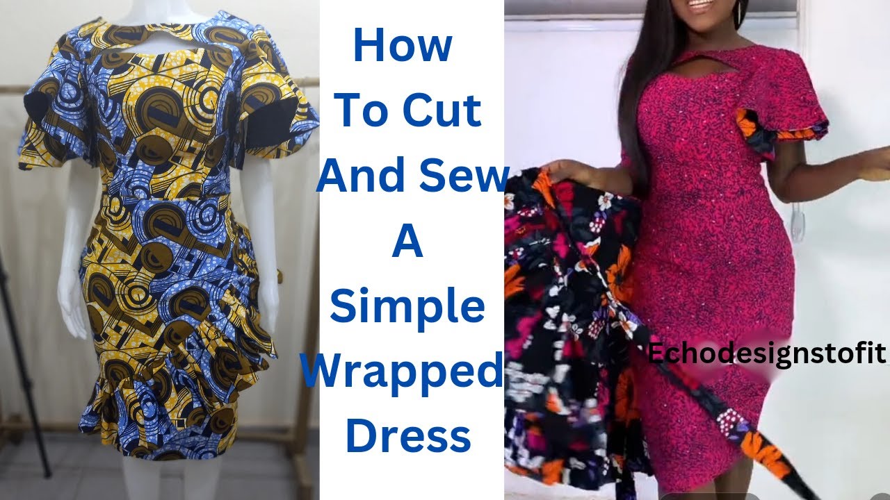 How to cut and sew this simple wrapped dress