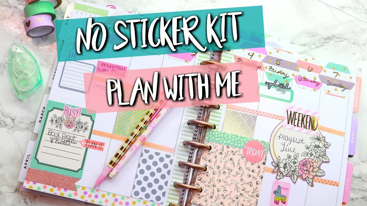 *NO STICKER KIT* PLAN WITH ME! | Belinda Selene
