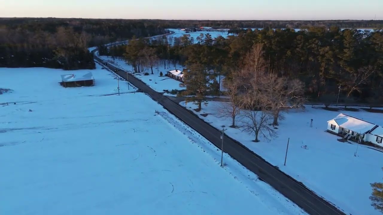 DJI Mini 3 - Winter Storm Gianna Sunset | Drone work