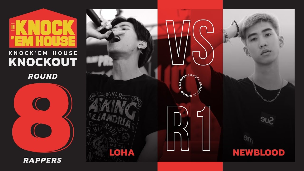LOHA vs NEWBLOOD (8 RAPPERS - RED #1) | KNOCK 'EM HOUSE