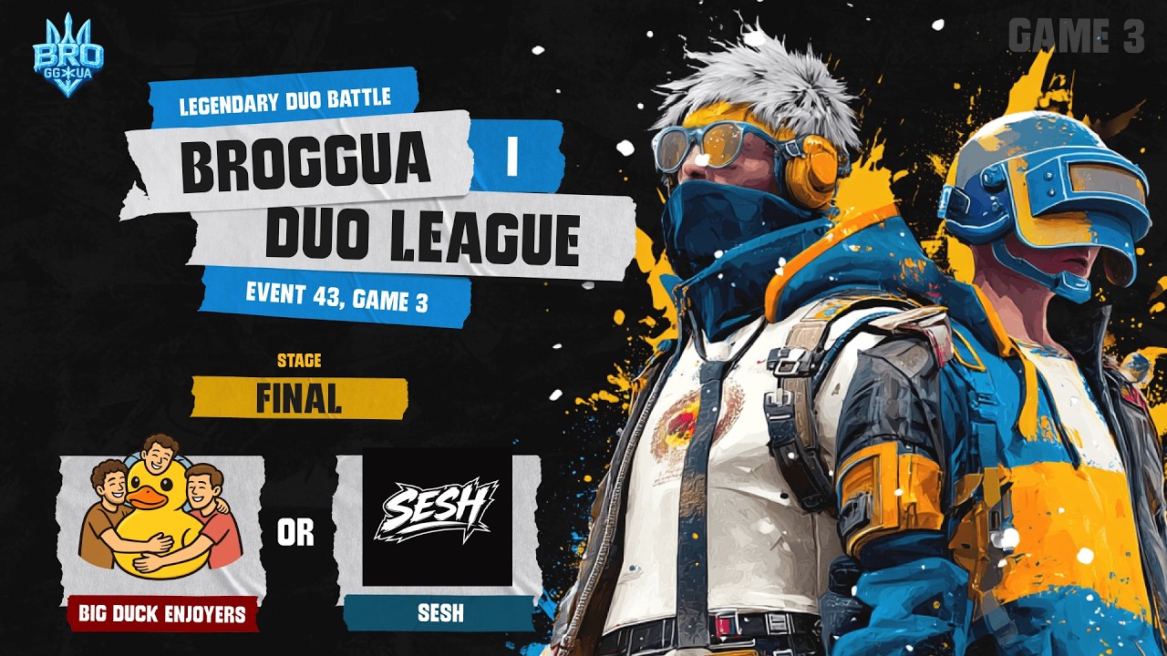 🔥 PUBG DUO LEAGUE: GRAND FINAL | Taego | Гра 3 | Український турнір | BrozoraTV & Rixss- | BROGGUA