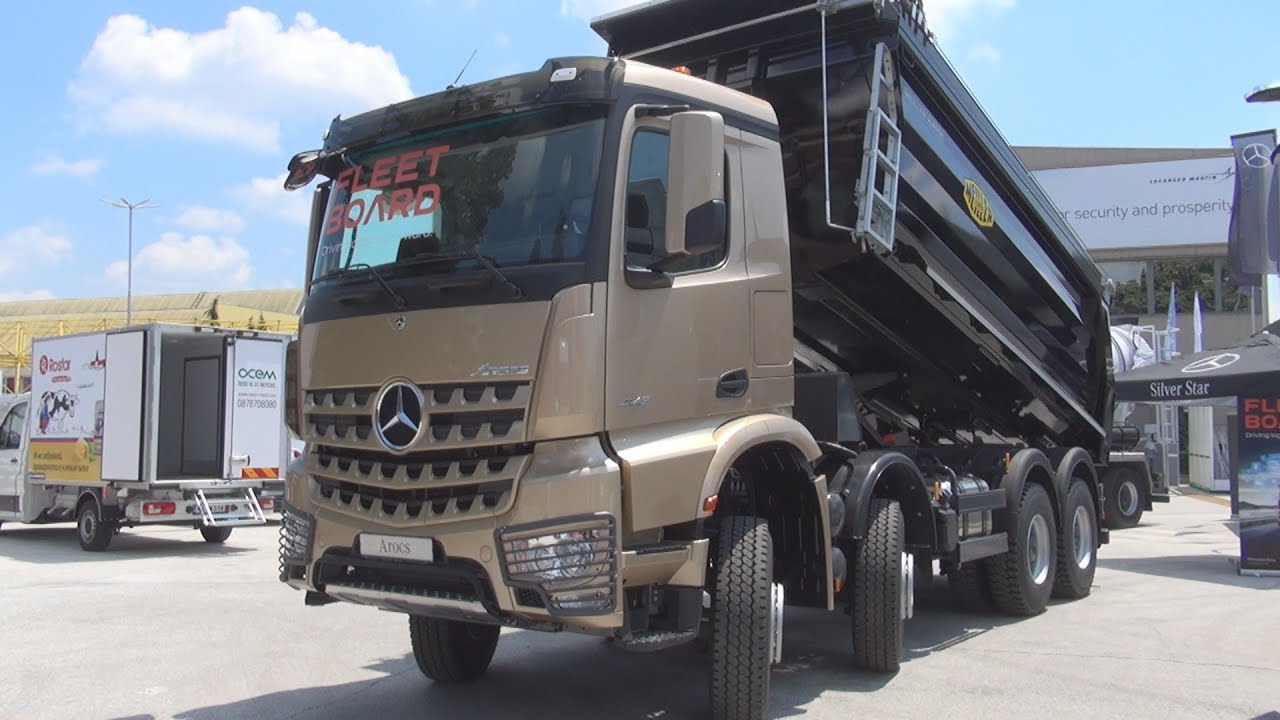Mercedes-Benz Arocs 4145 K 8x4 Самосвал Meiller (2022) Экстерьер и интерьер