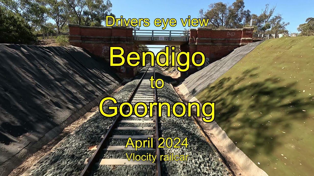 Drivers eye view, Bendigo to Goornong, Apr 2024