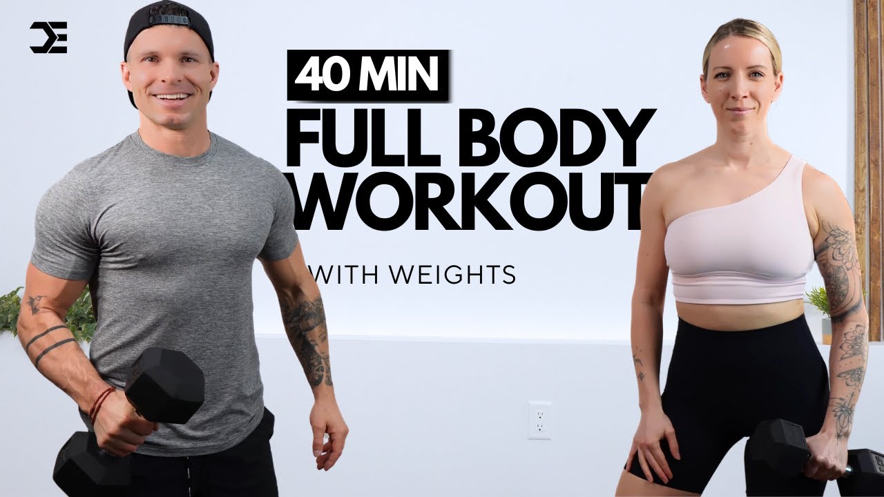 40 Min FULL BODY WORKOUT | Dumbbells + Bodyweight | Strength & Muscle Building