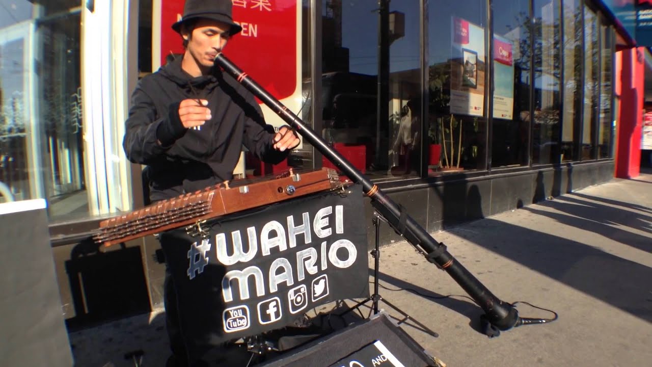 Didgeridoo Santur street May 13 2015 Spadina Dundas Wahei Mario