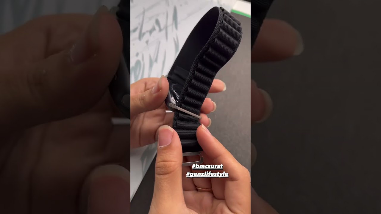 Alpine Loop Black Strap for all Apple Watch🔥🔥🔥🔥🤩🤩