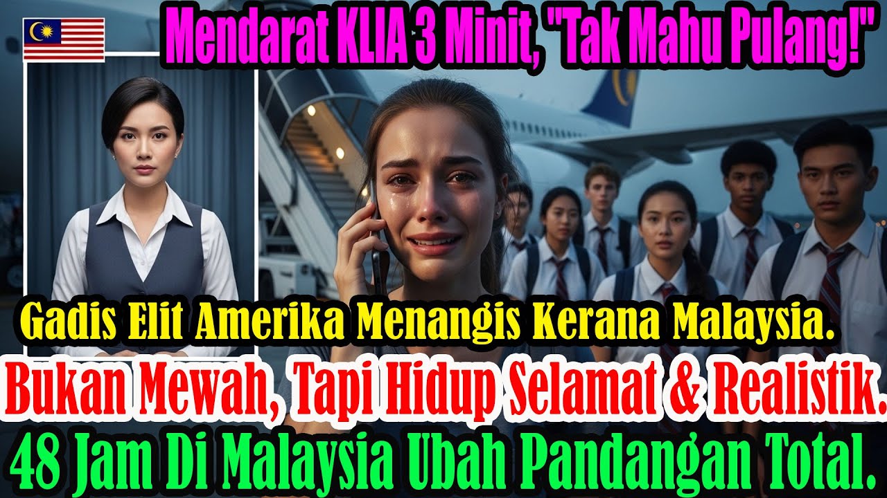 Pelajar elit Amerika terpesona kualiti hidup Malaysia hingga enggan pulang ke negara asal sendiri!!!