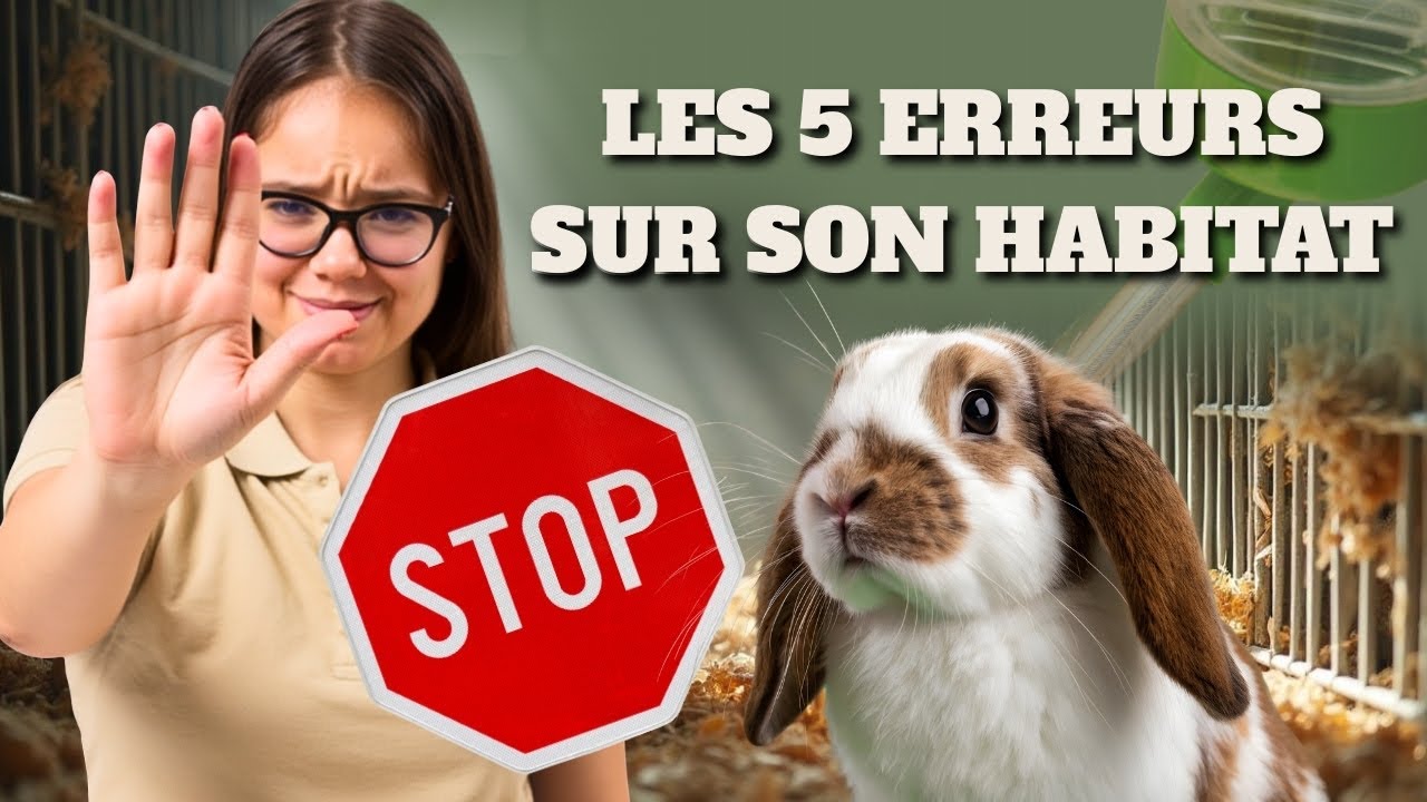 Les 5 ERREURS ❌ à éviter dans l'HABITAT de ton lapin 🐰