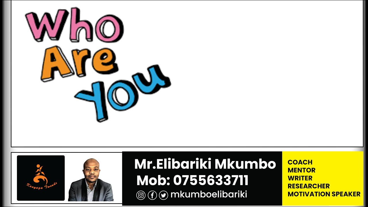 WEWE NI NANI? : Kila kitu kinapita, ila wewe hupiti