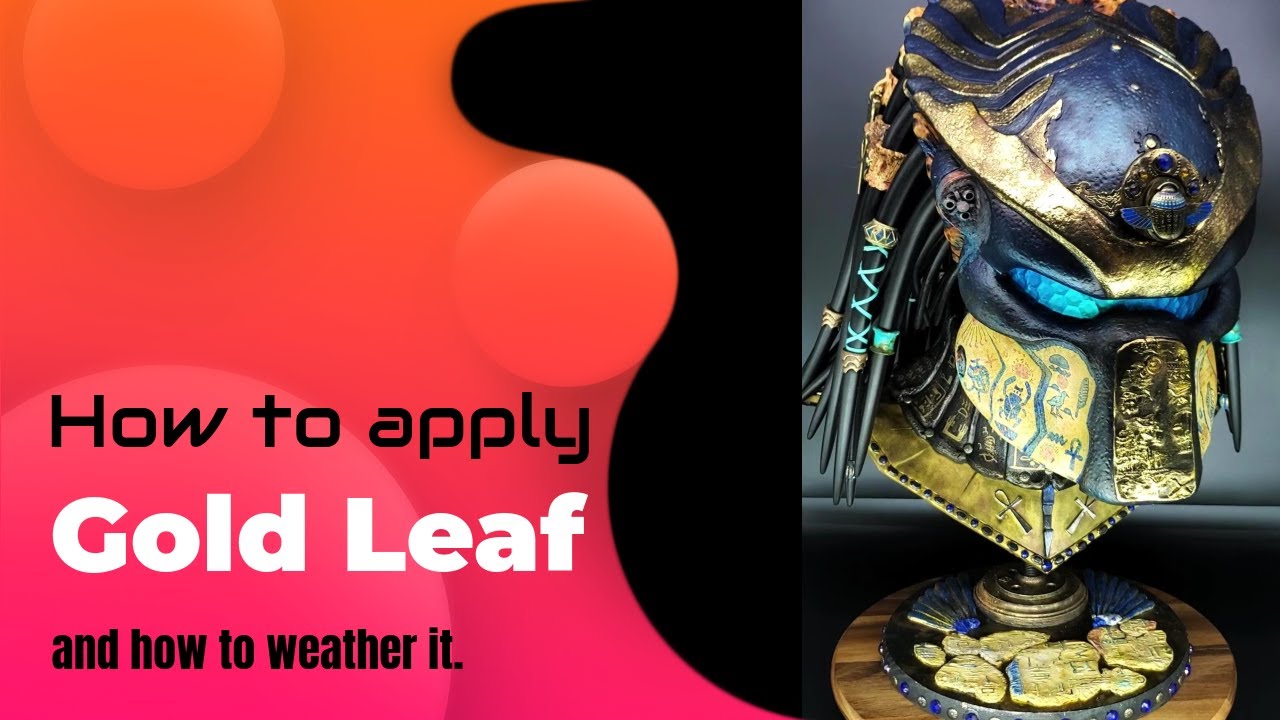 How to apply Gold leaf and how to weather it. #howto #goldleaf #art #egypt #tutorial #dorado