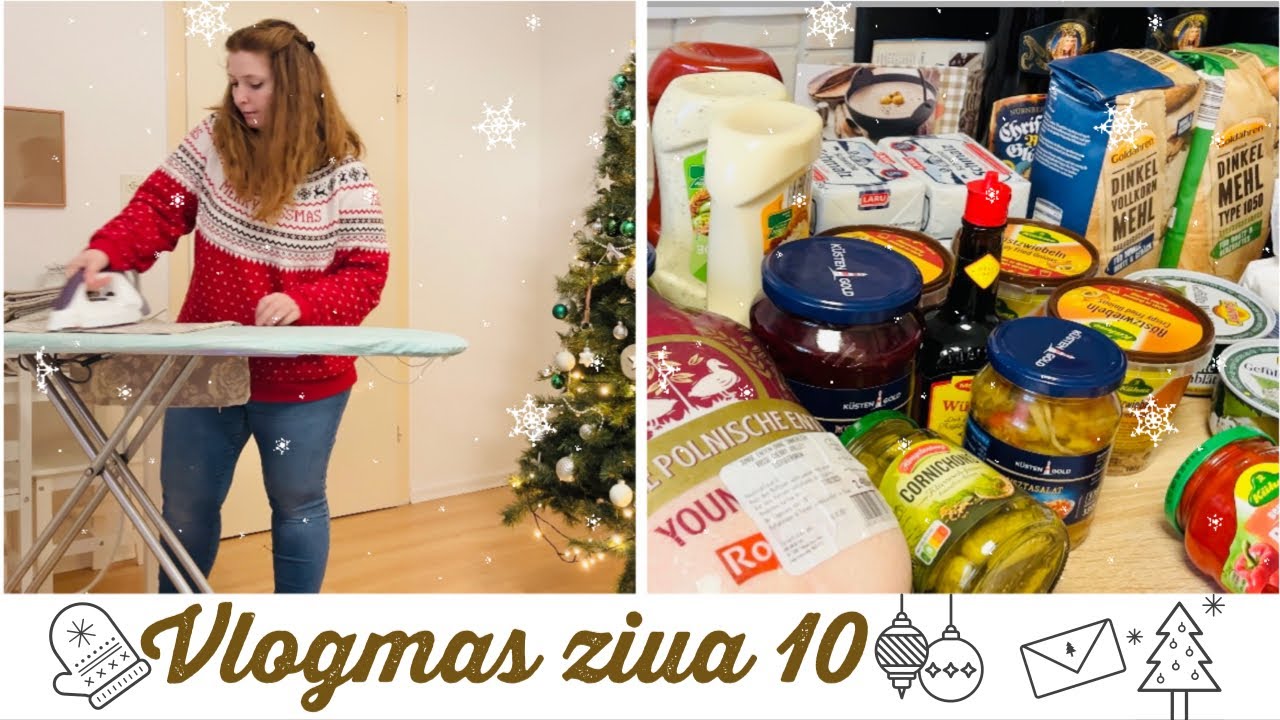 ⭐️Vlogmas ziua 10 | Curățenie, cumpărături | Pregătiri pentru decorul de Crăciun