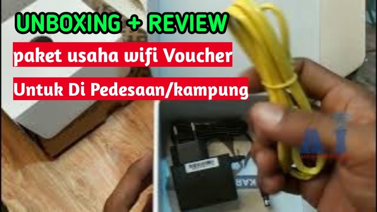 Part 1:Unboxing Paket Wifi Voucheran Untuk  Pedesaan