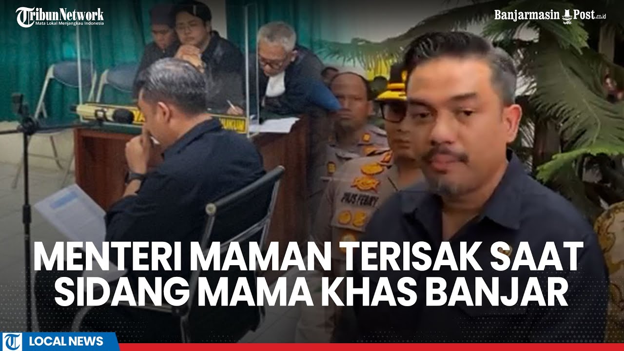 Menteri UMKM Hadiri Persidangan Mama Khas Banjar di PN Banjarbaru, Maman Mengaku Emosional